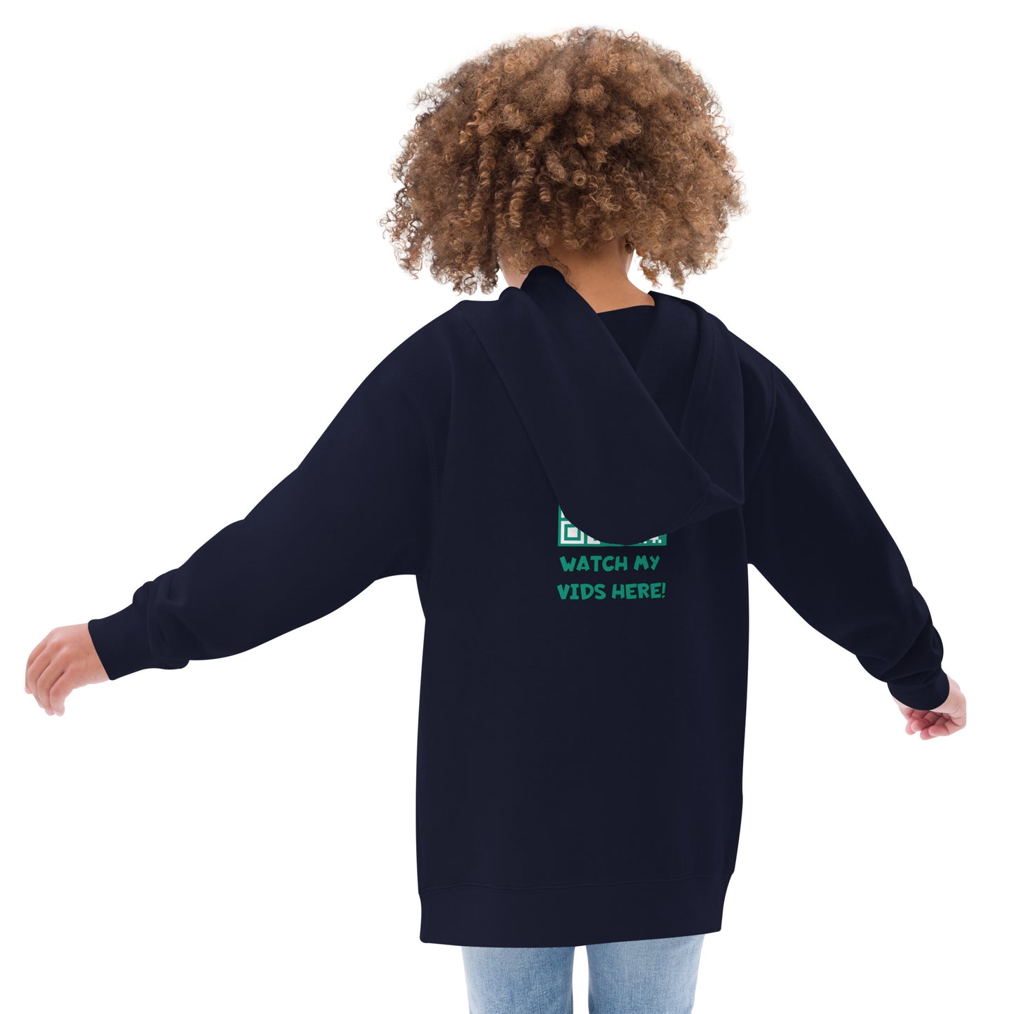 Kids Unicorn (Green) fleece hoodie