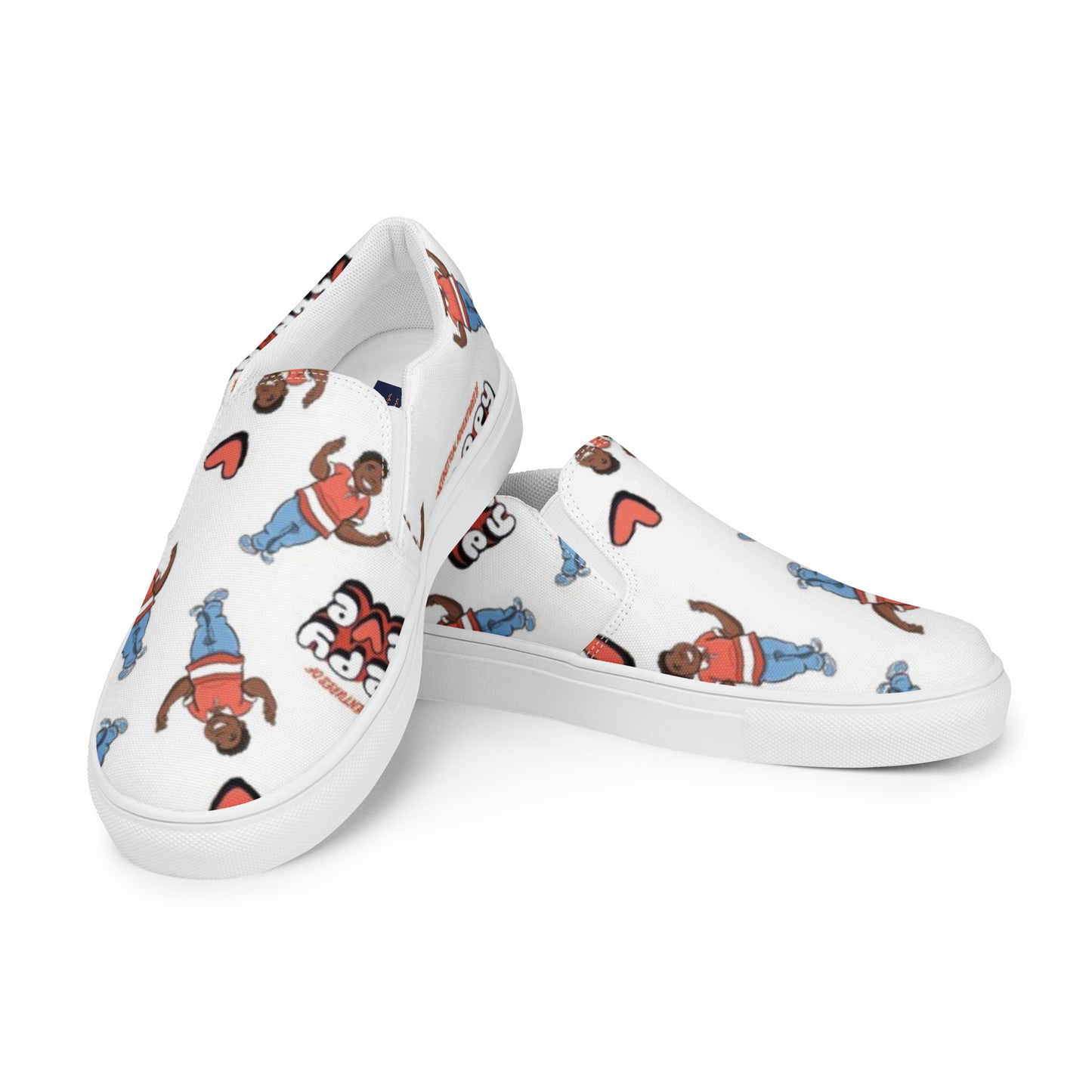 Sleepy Steve All Over Print Men’s slip-on canvas shoes