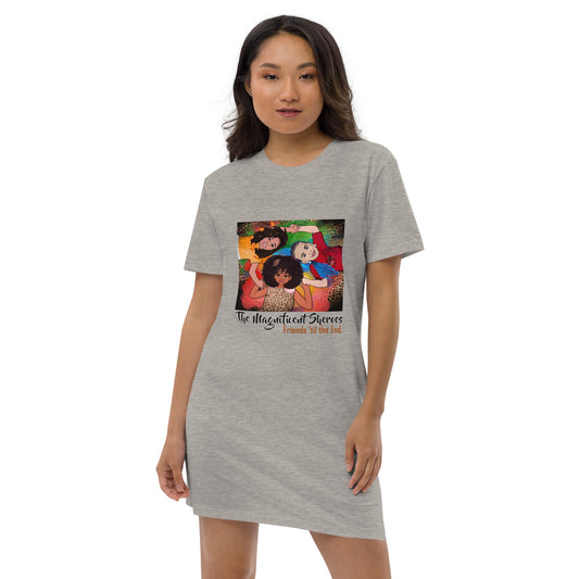 Magnificent Sheroes (circle) Organic cotton t-shirt dress