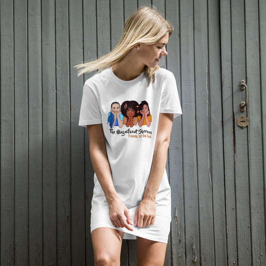 Magnificent Sheroes (side x side) Organic cotton t-shirt dress