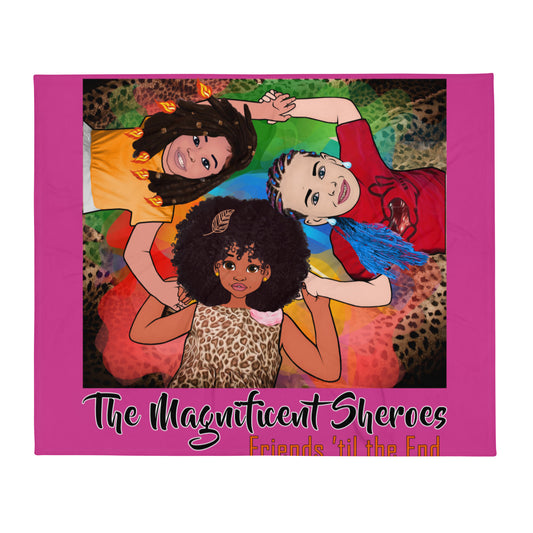 Magnificent Sheroes Throw Blanket