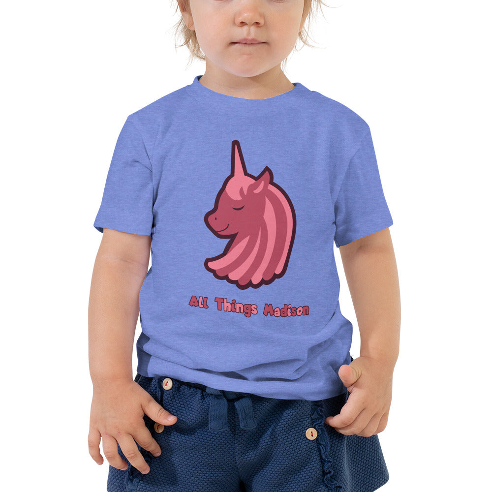 Girls' Unicorn (pink) Toddler Short Sleeve Tee