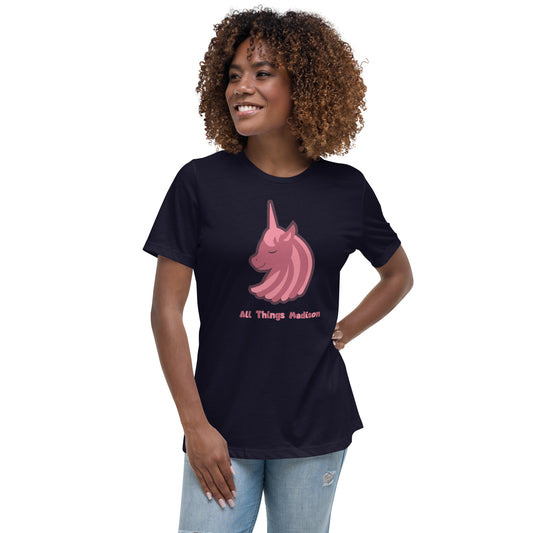 Unicorn (1 tone pink) Women's Relaxed T-Shirt copy