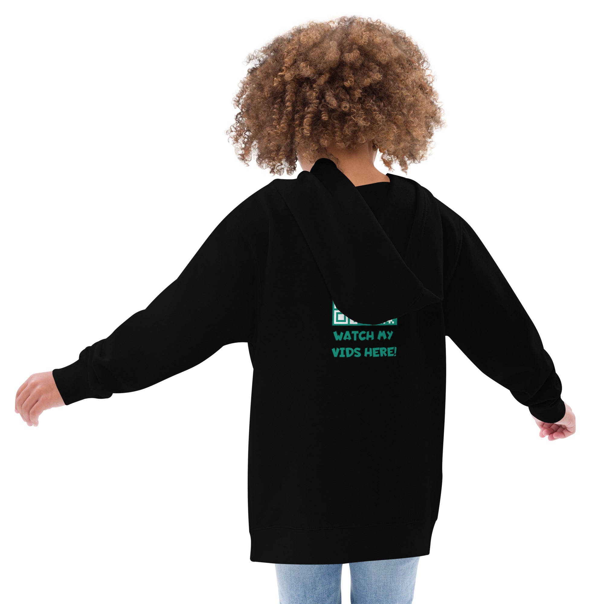 Kids Unicorn Green fleece hoodie ShopMadisonLauren