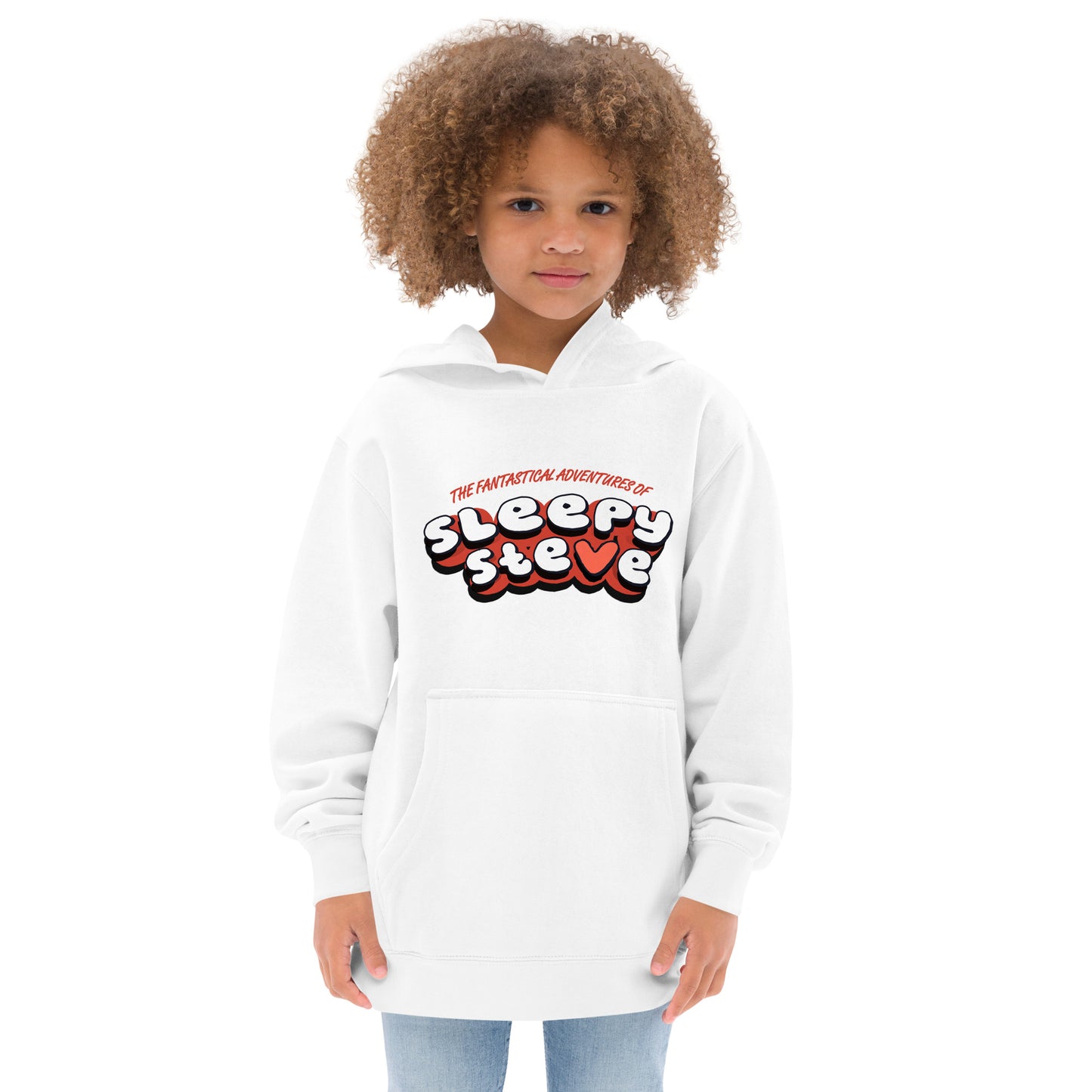 Kids "I Love Sleepy Steve" fleece hoodie