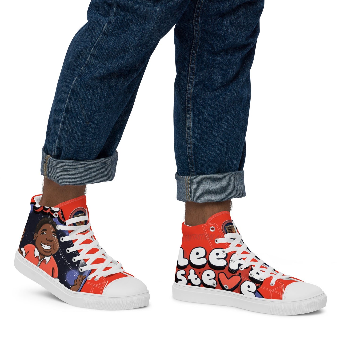 Sleepy Steve Men’s High Top Canvas Sneakers