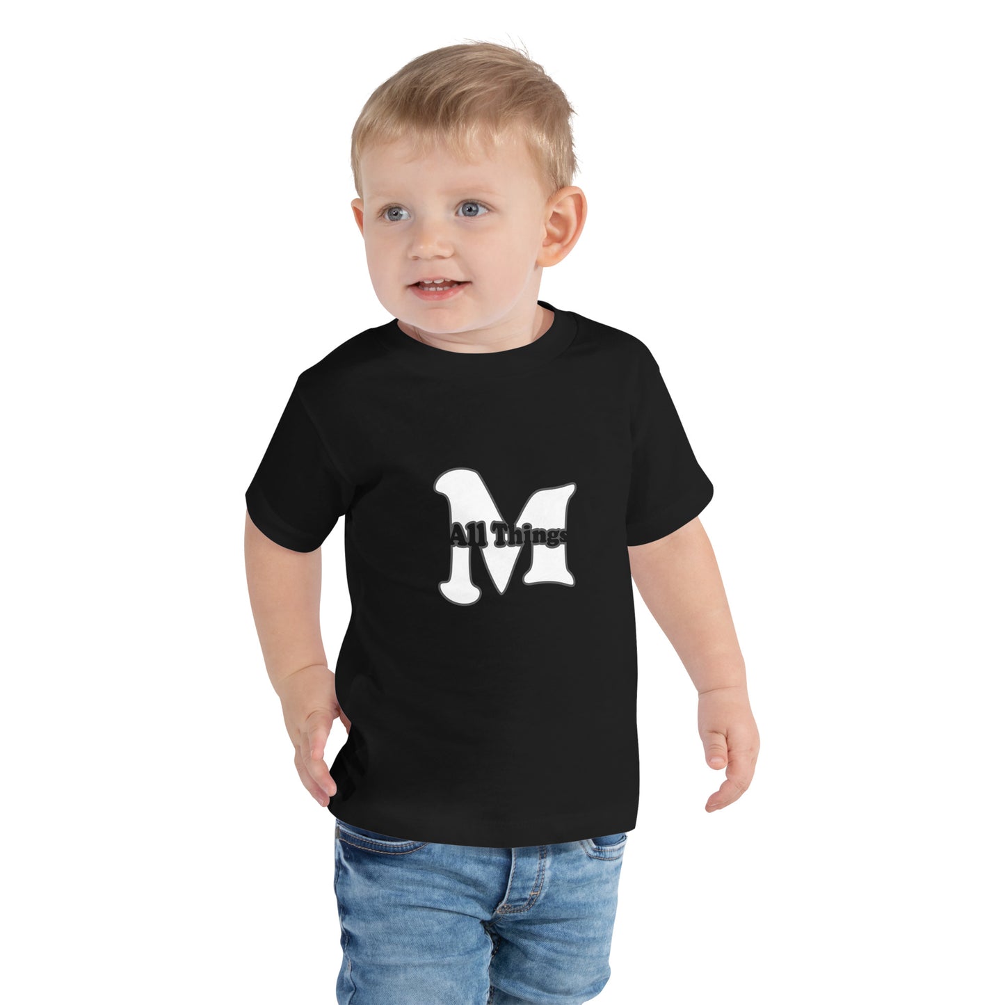 Toddler "M" Short Sleeve Tee