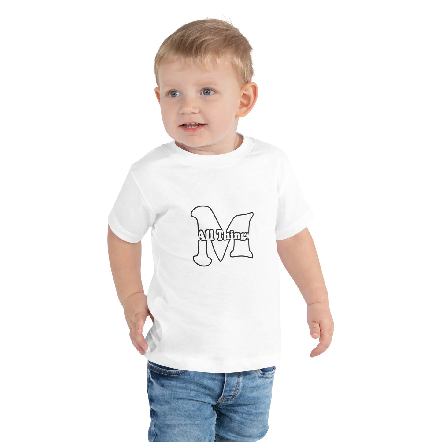 Toddler "M" Short Sleeve Tee