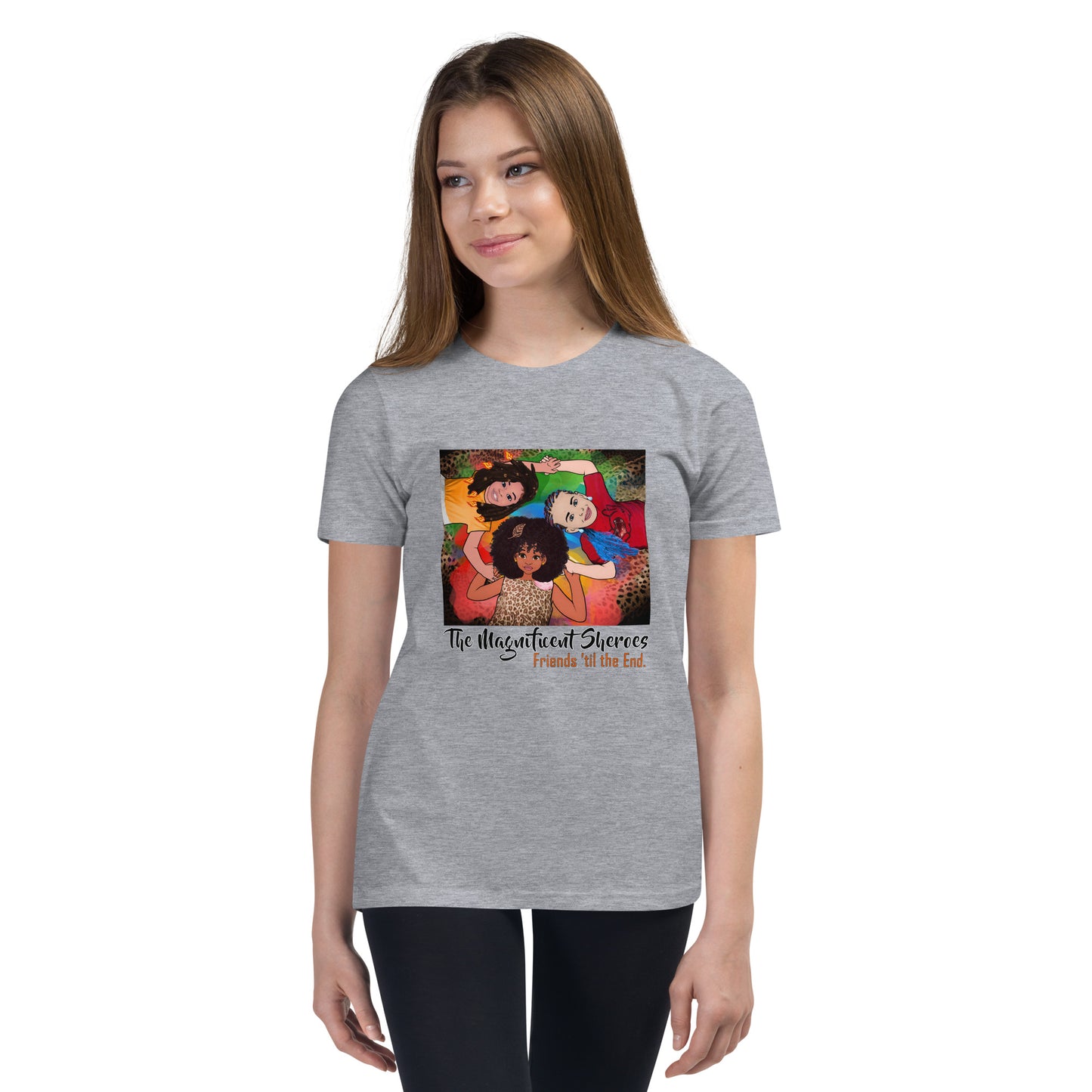 Magnificent Sheroes (circle) Short-Sleeve Unisex Youth T-Shirt