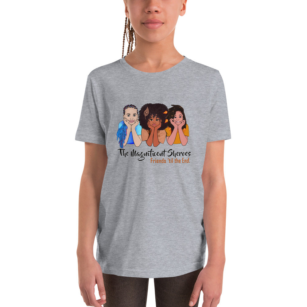 Magnificent Sheroes (side x side) Short-Sleeve Unisex Youth Short Sleeve T-Shirt