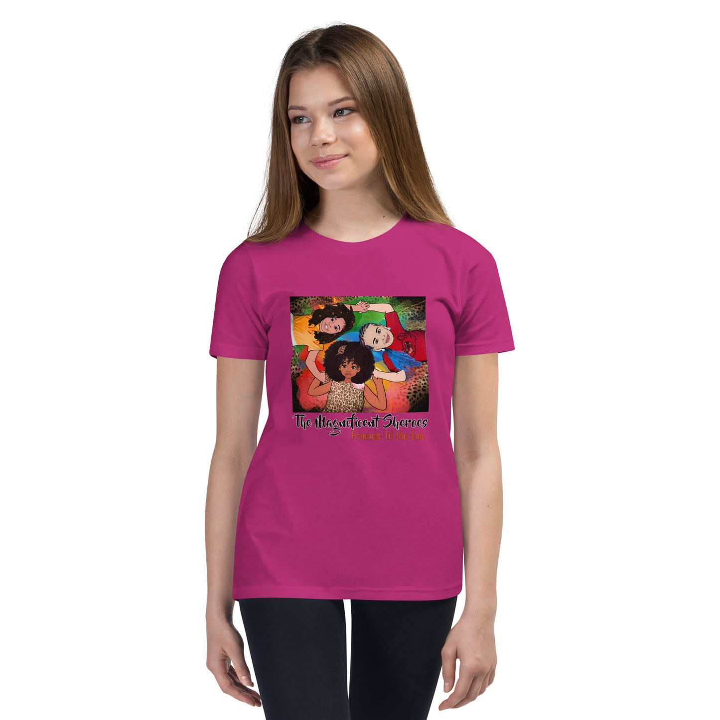 Magnificent Sheroes (circle) Short-Sleeve Unisex Youth T-Shirt