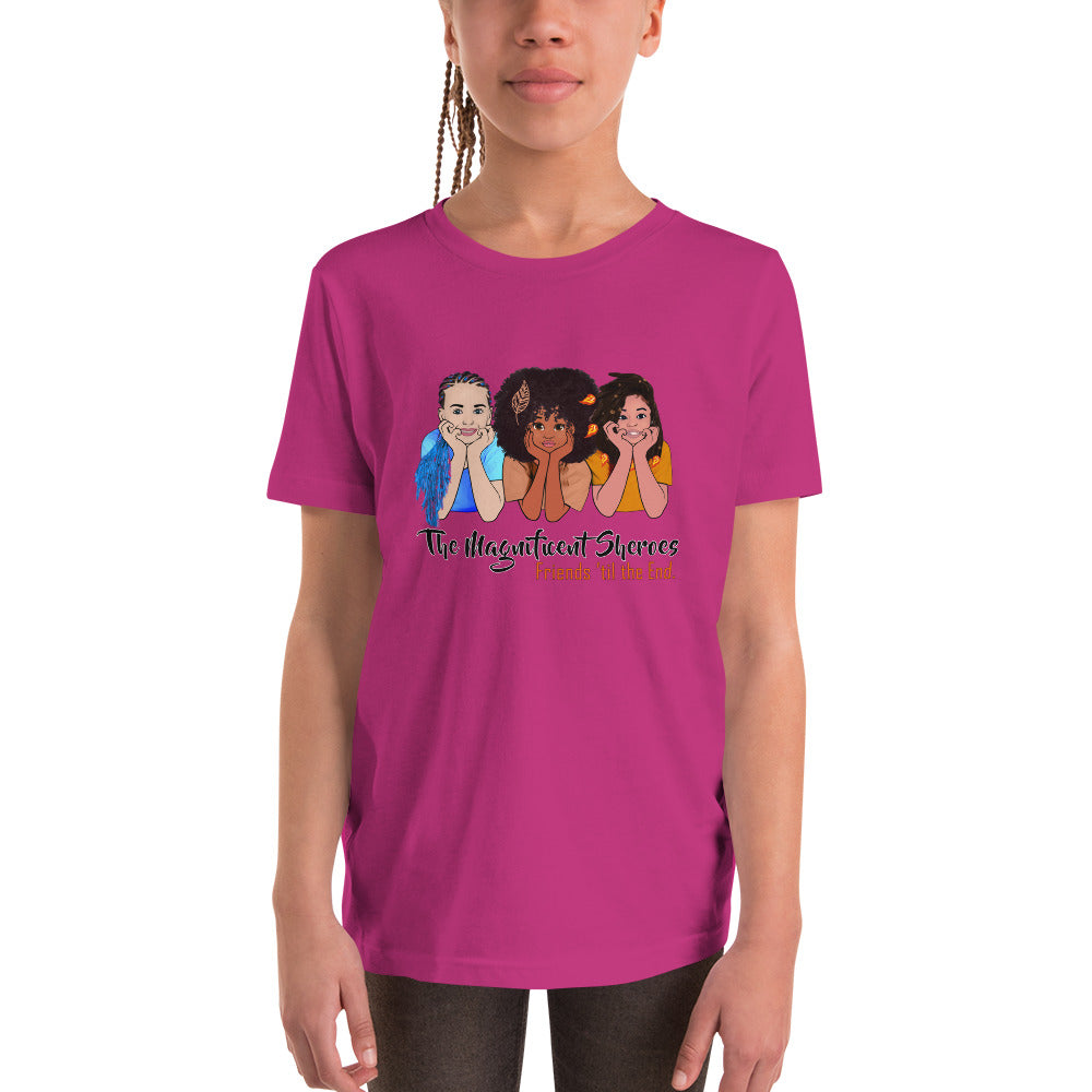 Magnificent Sheroes (side x side) Short-Sleeve Unisex Youth Short Sleeve T-Shirt