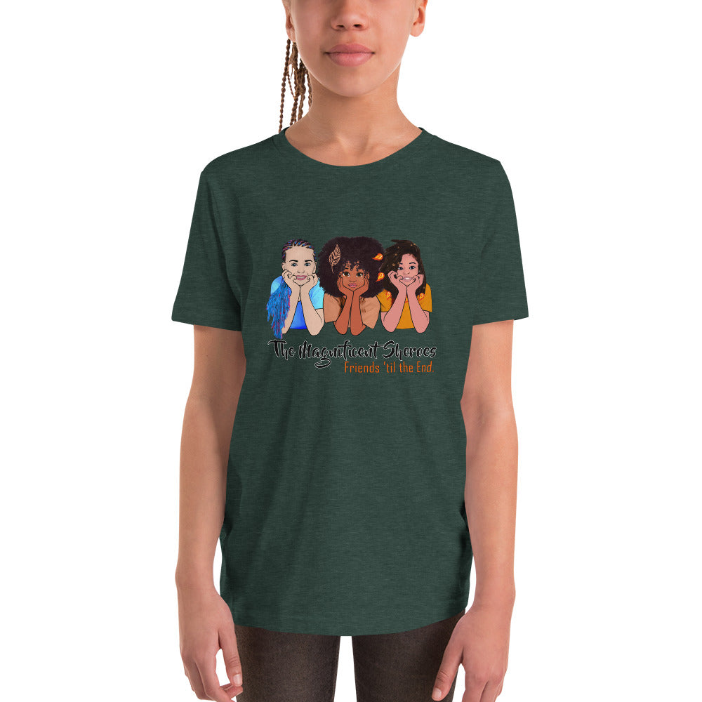 Magnificent Sheroes (side x side) Short-Sleeve Unisex Youth Short Sleeve T-Shirt