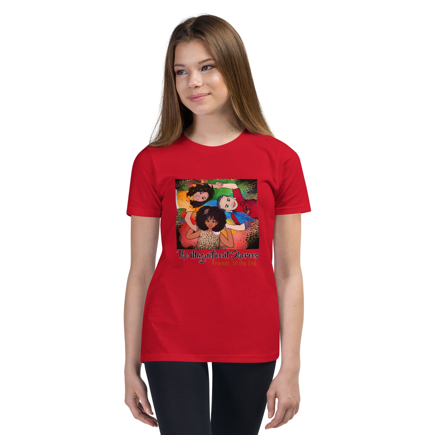 Magnificent Sheroes (circle) Short-Sleeve Unisex Youth T-Shirt