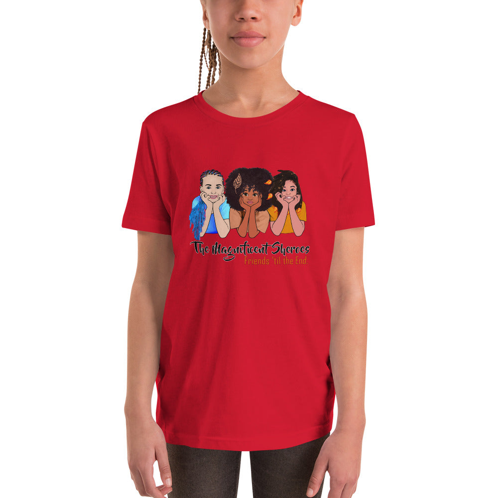 Magnificent Sheroes (side x side) Short-Sleeve Unisex Youth Short Sleeve T-Shirt