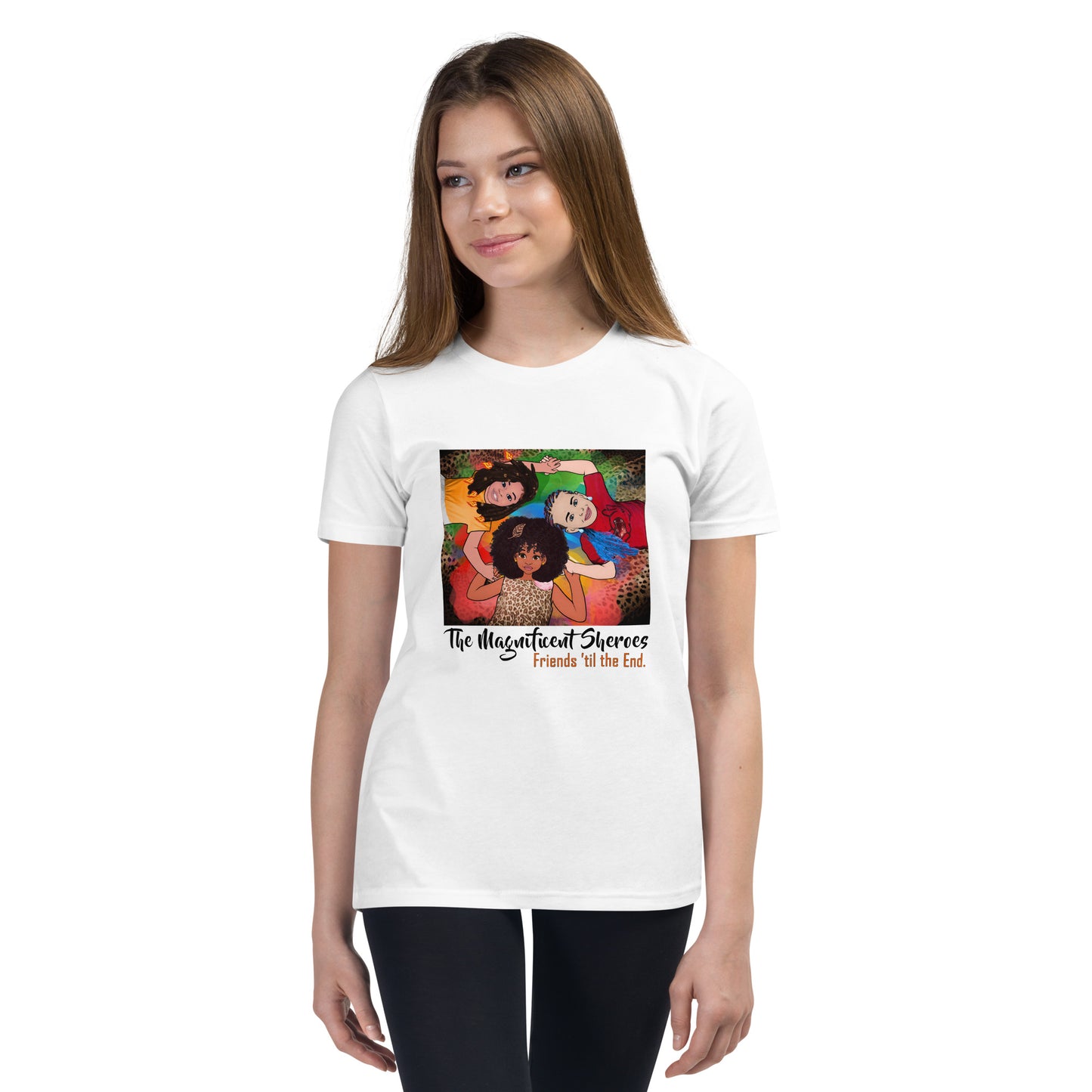 Magnificent Sheroes (circle) Short-Sleeve Unisex Youth T-Shirt