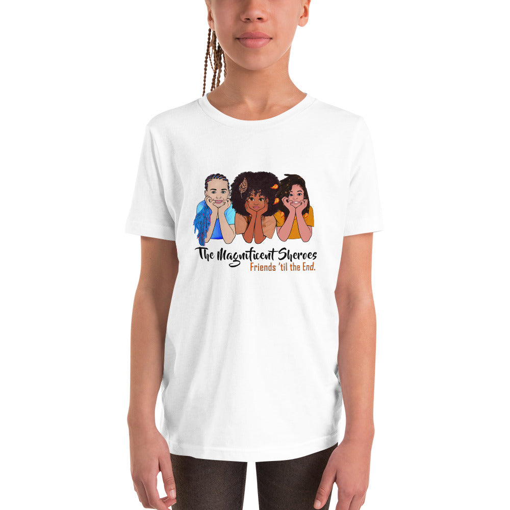 Magnificent Sheroes (side x side) Short-Sleeve Unisex Youth Short Sleeve T-Shirt